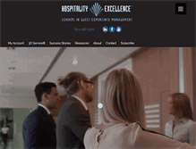 Tablet Screenshot of hospitalityexcellence.com